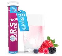 O.R.S Electrolyte Tablets for Sports Hydration | Premium Sports Electrolytes with Vitamin D + Magnesium | Vegan, Gluten-Free & Low-Calorie Hydration Tablets with Vitamins, Mixed Berry, 20 Portions