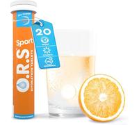 O.R.S Sports Hydration Tablets - Orange 1 Tube | for Athletes, Running & Endurance | Oral Electrolyte Replacement Salts for Rehydration & Post-Workout Recovery | Vegan, Gluten-Free & Low Calorie