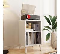 o Rack Solid Wood Phono Stand with High Capaci Veal Sto Record Player Stand Stab Weight Capaci & Back Cab ment Perfect for ophis
