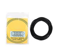 O Ring, 200pcs Waterproof Rubber Seal Watch Back Cover Seal Gaskets Repairing Tool O Ring Seals Gasket for Watches Kit 0.6mm (0.6mm waterproof ring)