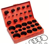 O-Ring Assortment Kit, 419-Piece Synthetic Rubber O-Ring Set - Round Cross-Section, Buna-N 70A Seals - Universal Metric Kit for Professional Plumbing, Automotive Repair, Faucet Sealing - 32 Metric Siz