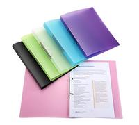 O-Ring Binder Folder, A4 Ring Binder File Folder, 2 Ring, PP, 23MM Spine, Flat Files Binders for Pierced Plastic Pockets, Flexible Document Organization, Translucent Color, Office/School/Home