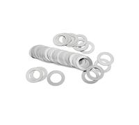 O Ring Flat Washer 0.1/0.2/0.3/0.5/1mm M2 M3 M4 M5 M6 M7 M8 M9 M10 M12-M40 DIN988 304 Stainless Steel Shim Washers for Coil Ultra Adjusting Gasket Gasket(M8x14xThick 50pcs,0.3mm thick)