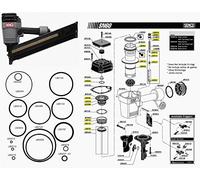 O Ring Rebuild Kit For Senco Senco Framing Nailer SN60 SN65 O-Rings and BF0102 + LB5054