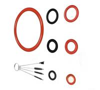 O-Ring Seal Kit 35-45mm Rubber for Coffee Machine(B) | Rubber silicone blend, prevents leaks, maintains pressure, fits coffee beer machines, includes brush