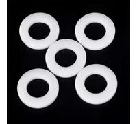 O-ring seals, rubber gasket seals, 5pcs PTFE Gasket Flat Washer, ID 20 22 35mm Plastic Washers Spacers, Thickness 2 Mm(30x45x2mm)