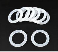 O-ring seals，Silicone O-Ring, 44mm OD, 34mm ID, 5mm Width, VMQ Seal Rings Gasket, White, Pack of 10