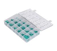 O RINGS ASSORTMENT KIT 270PCS 18 SIZES RUBBER SEAL GASKET WASHER SET FOR AUTOMOBILES FAUCETS INDUSTRIAL EQUIPMENT GREEN