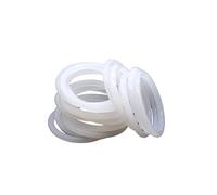 O-Rings Gasket kit 10/50pcs White Silicone Ring Gasket CS 2.4mm OD 8~30mm Food Grade Waterproof Washer Rubber Insulate o-ring rubber ring Washer Gaskets Seal Assortment Kit (Color : 50pcs, Size :