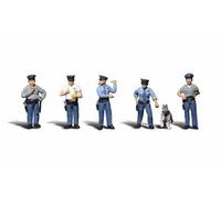 O Scale Policemen (5) Five Men Woodland scenics A2736