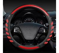 O Shape Car Steering Wheel Cover Non-Slip Leather Cover For Kia For Sportage R For Rio 2 3 4 X Line For Kombi Sedan Interior Decoration(A)