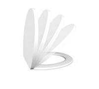 O-Shape Toilets Seat,Premium Soft-Close Toilet Seat,Quick Release for Effortless Cleaning,Anti-Slip Adjustable Hinges,Non-Yellowing - Quiet-Close-Antibacterial UF Material