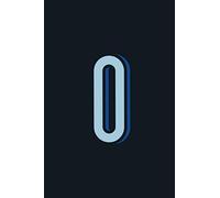 O: Simple Bold Personalized Initial Notebook. Black Ruled Journal with Monogram Letter O