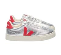 O.T. Leather Volleyball Lace-Up Sneakers Silver 24EU