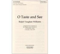 O taste and see: SATB vocal score