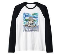 O Zbekiston Bootleg Uzbekistan Y2k Raglan Baseball Tee