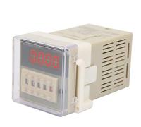 O111ROM DH48J-8A LCD Digital Electronic Counter Delay Relay 8 Pins High Impact Transparent Cover Wide Counting 0-999900 for Remote Control Communication Automatic Mechatronics
