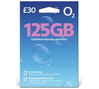 O2 125GB Pay As You Go SIM Card