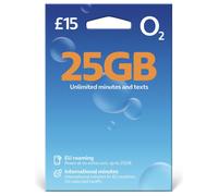 O2 25GB Pay As You Go SIM Card