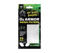 O2 Armor Nose Filters for Welders & Allergies - Nose Filter for Dust - Nasal Filters for Welding - Nose Dust Mask for Construction (10 Pack, Size X-Large)