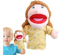 O2 Finger for Oxygen Family Hand Puppet School Family Puppet Interactive Show Role Play Toy With Removable Mouth Suitable For Children And Teenagers (Mom) Folktales (Yellow, 33cm)