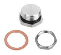 O2 Oxygen Sensor Plug with Spacer,M18x1.5 Thread O2 Oxygen Sensor Blanking with Washer Motorcycles Cars Accessory Auto Parts Blanking Plug Cap Bang Adapter Suitable with Seal Ring
