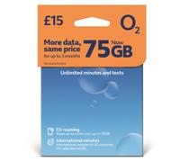O2 Pay As You Go Sim Card (O2 75GB - 15)