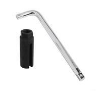 O2 Sensor Removal Tool, 22mm Slotted Oxygen Socket with 7/8 Inch Deep Well for Wire Harness, Chrome Vanadium Steel Wrench for Automotive Exhaust Repair, Car Sensor(with socket wrench)