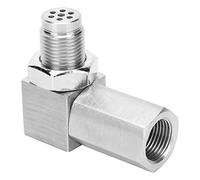 O2 Sensor Spacer O2 Sensor Socket Oxygen Sensor O2 Sensor Convter Pipe Fitting,90 Degree Catalytic Converter CEL Eliminate Check O2 Sensor Socket Stainless Steel
