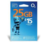 O2 Sim Card Pay As You Go (PAYG) £15 Data Hungry Tariff