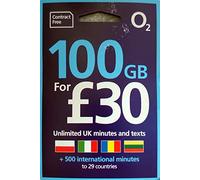 O2 Sim Card Pay As You Go (PAYG) 30 Data Hungry Tariff