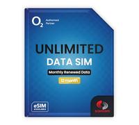 O2 Unlimited Data SIM - Preloaded for 12 Months - No Contract - Quick Activation Within 1 Working Day - Mobile Broadband for Routers, Tablets & Phones