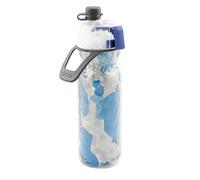 O2COOL 600ml Arctic Squeeze Insulated Mist 'N Sip Water Bottle (Camo Blue)