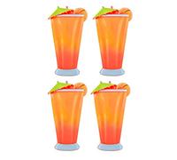 O2COOL Boca Clips - Beach Towel Clips for Beach Chairs, Pool and Patio Accessories Clothes Pins for Bags, 2-Pack (Caribbean Cocktail)