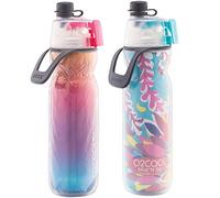 O2COOL Mist N Sip 20 oz Misting Sports Water Bottle 2-Pack Ombre