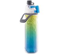 O2COOL Mist 'N Sip Water Bottle | BPA Free, 2-in-1 Mist and Sip Function w/No Leak, Locking Pull Top Spout : 590ml | Ombre, Blue