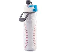 O2COOL Mist 'N Sip Water Bottle Insulated Squeeze Bottle-20 oz, 20 Ounce, Baseball