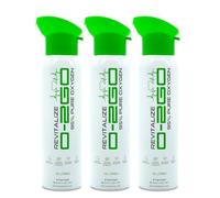 O2GO 18L Portable Oxygen Canister with Built-in Face Cup (3 x 18L CAN)| Supplemental Oxygen for Sport, Energy Recovery & Oxygen Therapy | Pure Oxygen Made in Britain