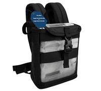 O2TOTES USA Backpack Custom Fit For Inogen One G4, Inogen Rove 4, OxyGo Fit; Ultra Lightweight, Mesh Panels, Zippered Bottom