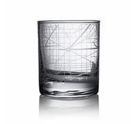 O3 DESIGN STUDIO Barcelona City Map Whiskey Glass, Unique Gift, 10.5 oz