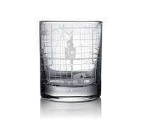 O3 DESIGN STUDIO Beijing City Map Whiskey Glass, Unique Gift, 10.5 oz