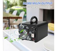 O3 Generator Air and Water Modes Ionizer Purifier for Home Car Office Basement Garage (10g & UK Plug)