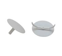 O4L Spring Cover White Round Diameter 72 mm for Diameter 60 mm Flush-Mounted Boxes Pack of 10