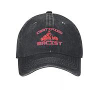 OAAJKOAM Professional Certified Racist Baseball Cap Classic Distressed Denim Racing Car Racer Snapback Hat Men Women Outdoor Workouts Cap