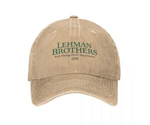 OAAJKOAM Vintage Lehman Brothers Risk Management Baseball Cap Unisex Distressed Washed Sun Cap Outdoor Summer Adjustable Caps Hat