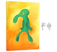 OAAO 1 Piece Decorative Octopus Painting, Personalised Interesting Design, Framed Canvas Painting, Art Painting Poster, Suitable for Living Room and Bedroom (20 X 30 Cm)