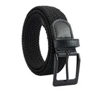 OAAO 1 Piece Men's Belt, Men's Elastic Waistband, Adjustable Belt, Elastic Woven Belt, Metal Belt Buckle, No Punch Casual Belt, Suitable for Men, Boys (105cm)