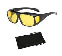 OAAO 1 Piece of Sunglasses, 1 Glasses Bag, Night Driving Glasses for Men and Women, Yellow Driving Glasses, Anti-Glare Night Driving Glasses, Polarized Night Driving Glasses for Running and Cycling