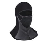 OAAO 1 Piece Warm Balaclava, Windproof Winter Fur Hat, Motorcycle Riding Mask, Full Face Coverage, Unisex Adults, Black