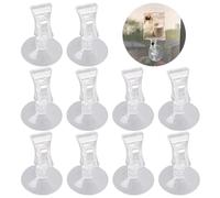 OAAO 10-Piece Multifunctional Price Tag Clips - Strong Suction, Wall Mount, Suitable for Glass, Bathroom & Car